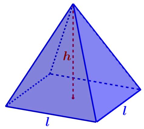 Como Calcular Altura De Uma Piramide De Base Quadrada Printable