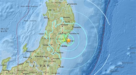 Forte Scossa Di Terremoto Sulla Costa Del Giappone DATI