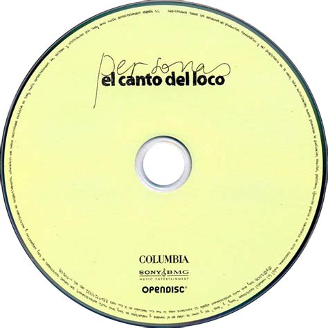 Car Tula Cd De El Canto Del Loco Personas Portada