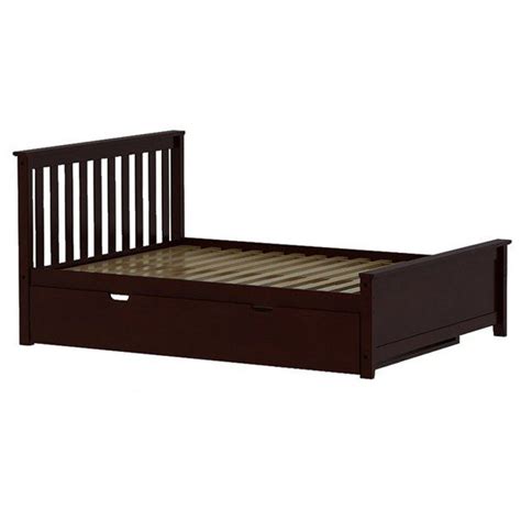 Max And Lily Full Size Platform Bed Trundle Espresso