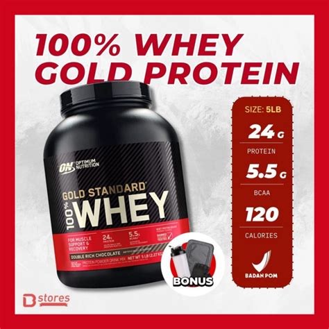 Jual Optimum Nutrition Whey Gold Standard 5lb Bstores Shopee Indonesia