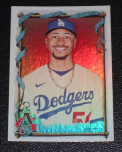 Topps Allen Ginter Mookie Betts Silver Foil Hot Box Dodgers