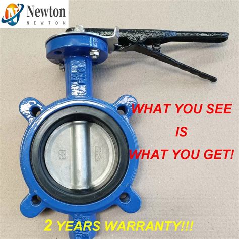 Dn Lug Type Butterfly Valve Pn Di Body Ss Disc Epdm Nbr Seat