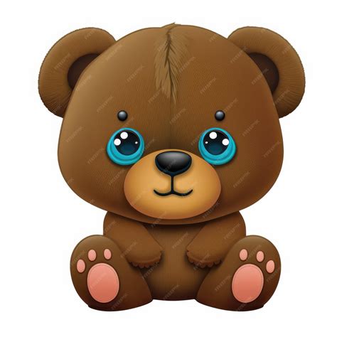 Premium AI Image | expressive emoticon face bear emoji