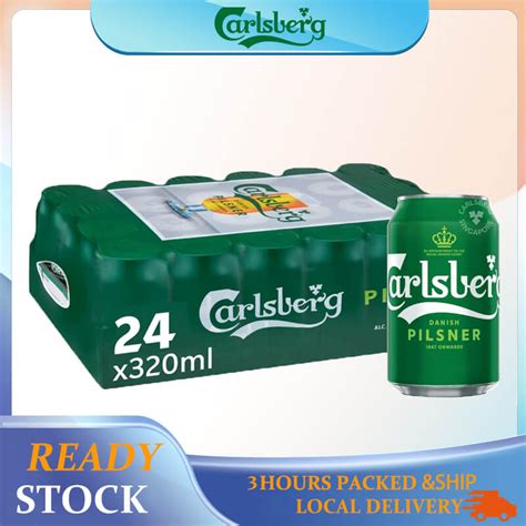 Carlsberg Danish Pilsner Beer Can Green Tab Pack Of Shopee