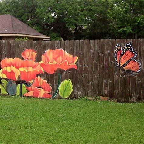 Smart Ways How To Makeover Painting Backyard Fence In Garden