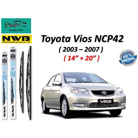 Nwb Aqua Graphite Wiper Blade For Toyota Vios Ncp Year