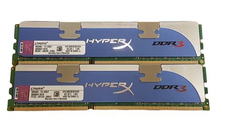Kit of 2 Kingston PC3-12800 4GB (2x 2GB)1600MHz DDR3 SDRAM ...