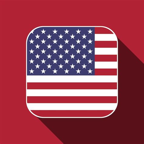 Premium Vector | Usa flag official colors vector illustration