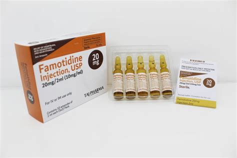 Famotidine Injection 20mg Manufacturer Supplier PAN In India