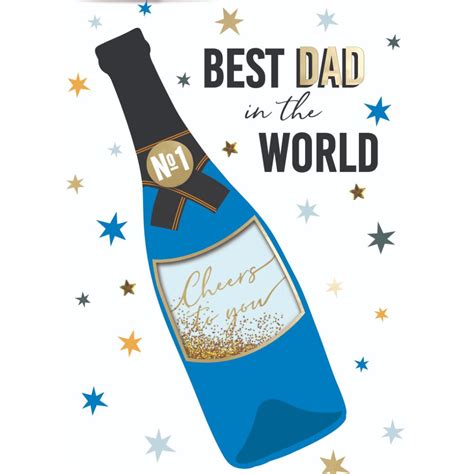 Best Dad In The World Embellished Fathers Day Card Love Kates