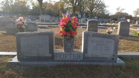 Patricia Ann Jordan Porter 1937 2002 Homenaje De Find A Grave