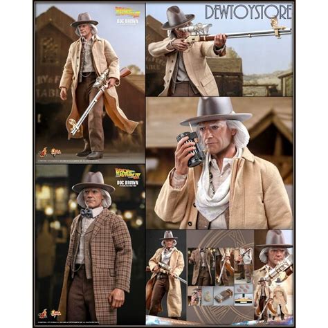 In Stock Hot Toys Scale Action Figure Mms Back To The Future Iii Doc Brown Shopee