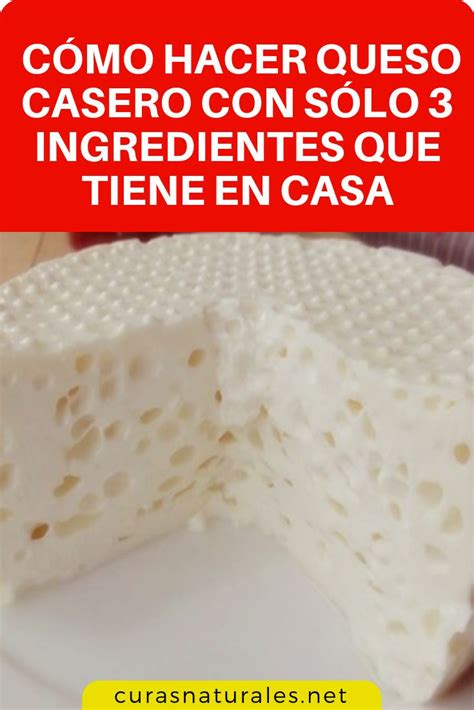 ¿quiere Aprender Cómo Hacer Queso Casero Esta Receta Sólo Requiere 3