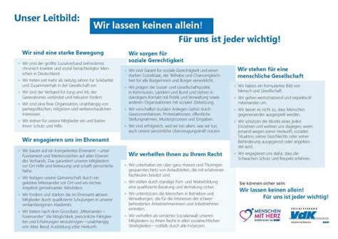 Flyer Sozialverband VdK Hessen Thüringen