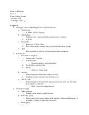 Exam Biochem Study Guide Google Docs Pdf Exam Biochem Ch