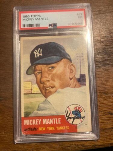 Topps Mickey Mantle Yankees Hof Sgc Great Eye Appeal On