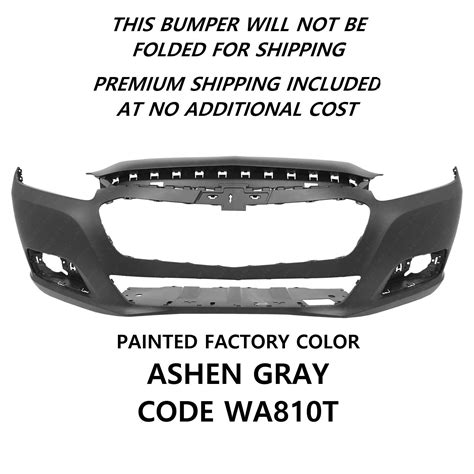 Malibu Front Bumper Cover Oem Painted Ashen Gray Wa T