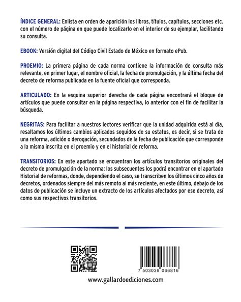 C Digo Civil Del Estado De M Xico Bolsillo Ebook Gallardo