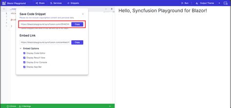 Overview Of Blazor Playground Syncfusion