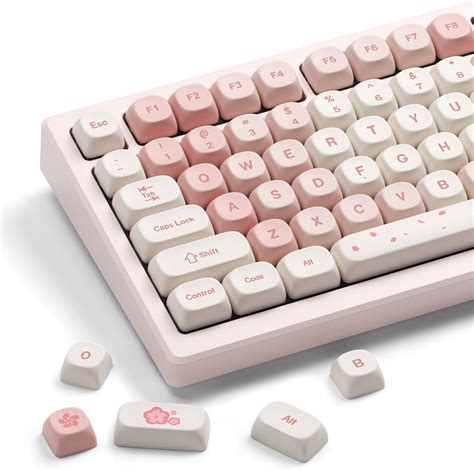 Amazon HITIME XVX Keycaps Pink Cute PBT Keycaps MOA Keycaps Dye