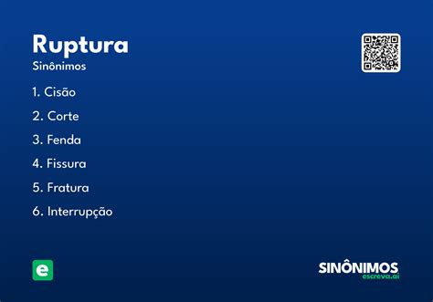 O Que Significa A Palavra Ruptura - Ruptura - Significado e Sinônimo - escreva.ai