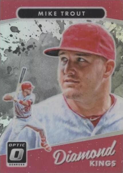 Panini Donruss Optic Diamond Kings Holo Prizm Mike Trout For