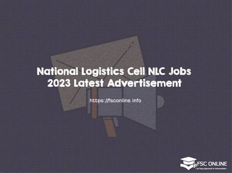 National Logistics Cell Nlc Jobs Latest Advertisement