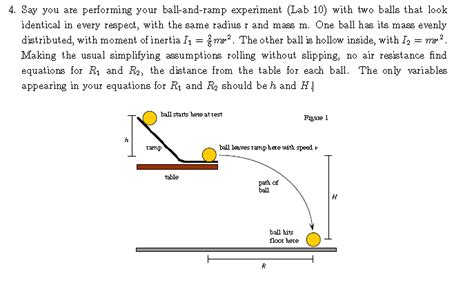 Solved Say You Are Performing Your Ball And Ramp Chegg