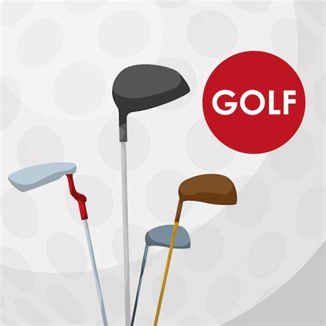 Dise O De Icono De Golf Vector Premium