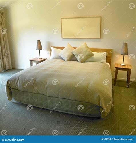 King Size Bed stock image. Image of light, house, modern - 507999