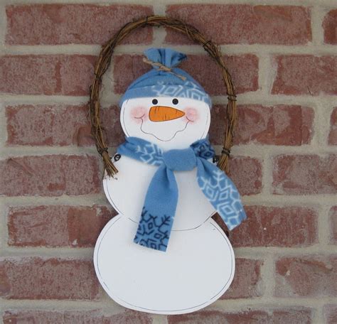 Hanging Snowman For Winter Christmas Wall And Door Hanging Etsy