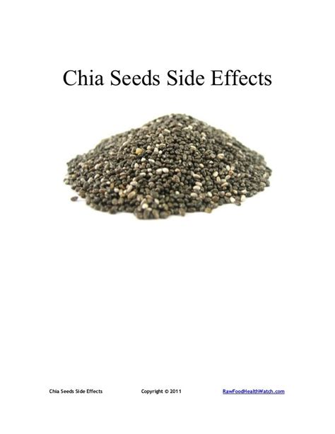 Chia Seeds Side Effects