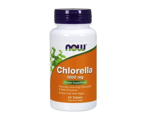 Chlorella 1000mg, 60 Comp – NOW - Natura24.pt