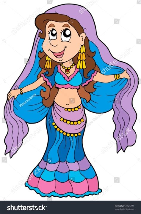 Cartoon Belly Dancer Vector Illustration 库存矢量图（免版税）43101391 Shutterstock