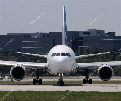 Jet airplane front view — Stock Photo © icholakov01 #11584672