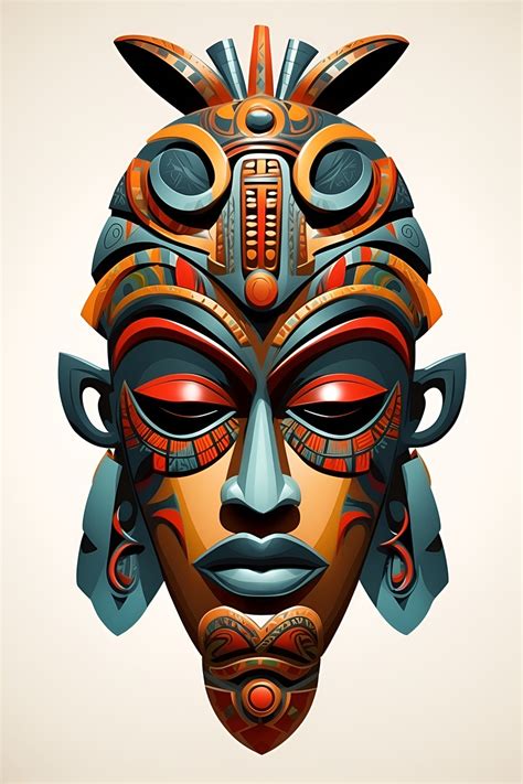 Download Ai Generated Mask Tribal Royalty Free Stock Illustration