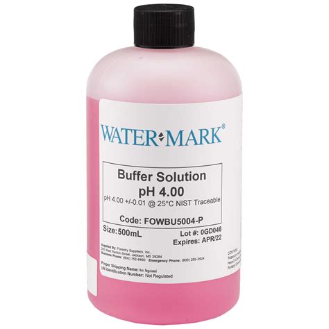 Watermark Nist Traceable Ph Buffer Solutions