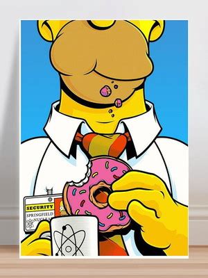 Placa Decorativa Infantil Simpsons Rosquinha Elo7