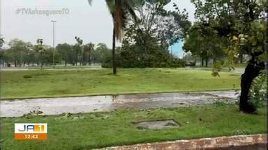 JA 1ª Edição TO Chuva forte faz estragos em diversos pontos da