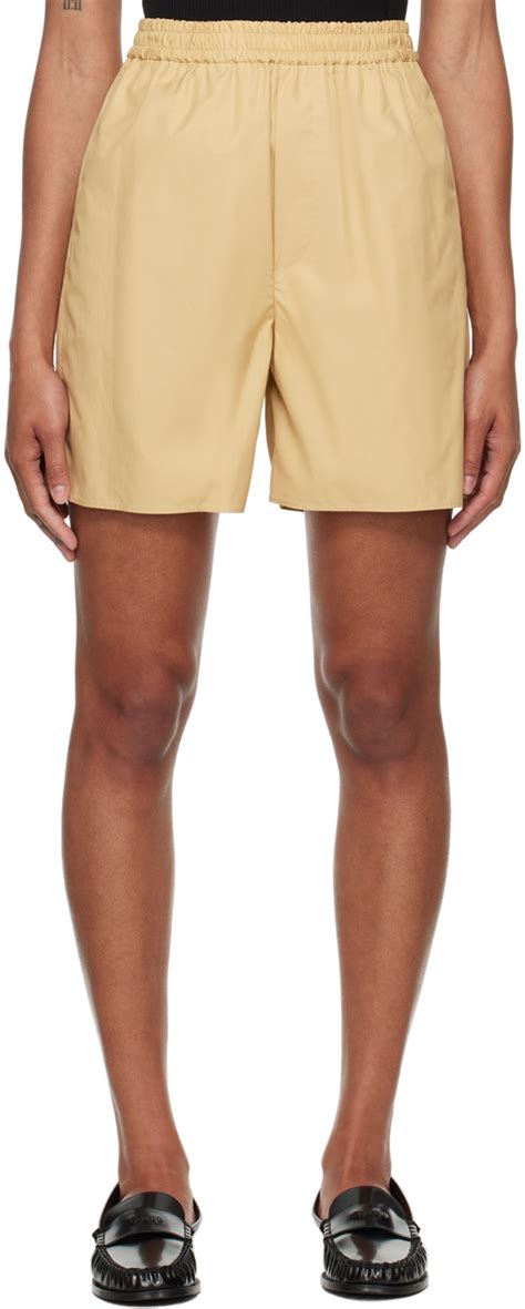 AURALEE Short beige à cordon coulissant SSENSE France