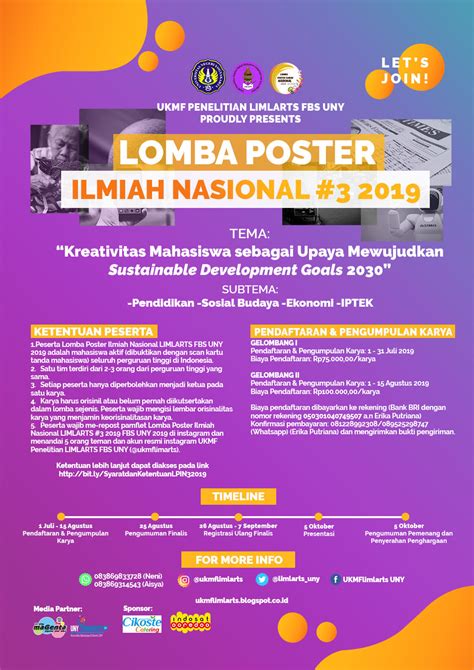 Lomba Poster Ilmiah Nasional Uny Community