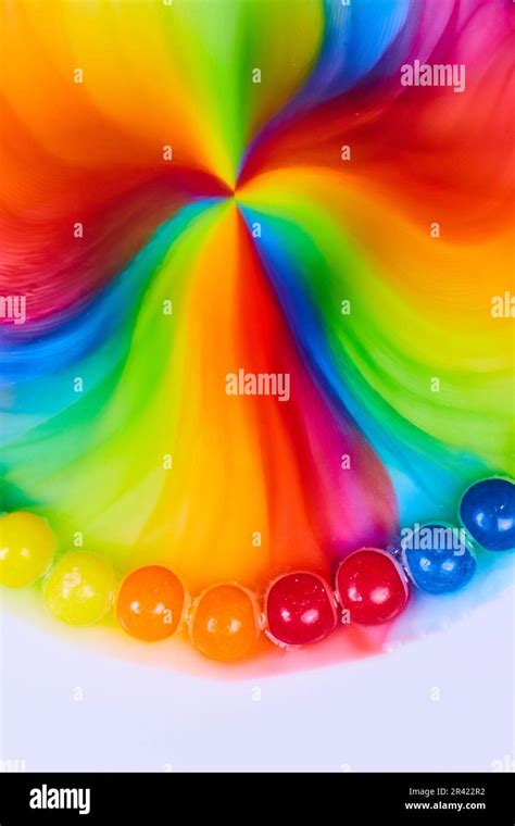 Skittles Rainbow Dome Vertical Background Stock Photo - Alamy