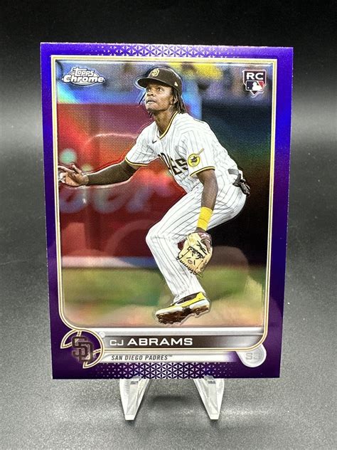 Topps Chrome Update Series Purple Refractor Usc C J Abrams