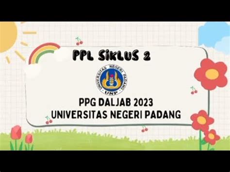 Video Ppl Siklus Ppg Daljab Angkatan Pg Paud Universitas Negeri