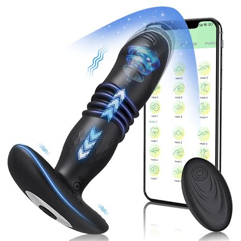 Plug Anal Telesc Pico Vibrat Rio Para Homens E Mulheres Vibrador Anal