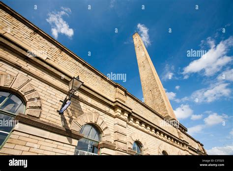 Salts mill in Saltaire, Yorkshire, UK. The mill was opened in 1853 by Titus Salt to process ...