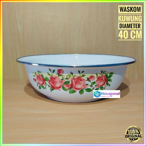 Jual Waskom Baskom Kuwung Waskom Enamel 37 Cm 40 Cm Shopee