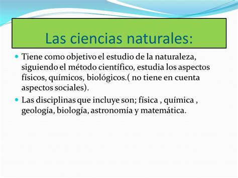 Qu Estudia Las Ciencias Naturales Ppt Video Online Descargar