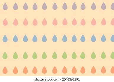 Handpainted Raindrop Patterns Arranged Repeatedly Have Stock Vector